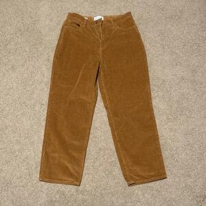 Brown Vintage Straight Pants